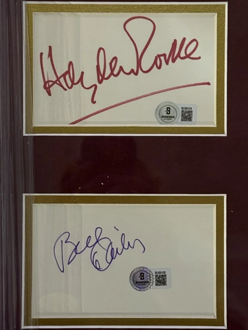Barbara Eden, Larry Hagman, Bill Daily — My Dream of Jeannie Signed Autographed Barbara Eden Larry Hagman +2 Framed BAS, изображение 3