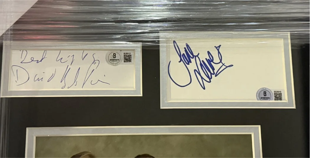 Kelsey Grammer, Jane Leeves, Peri Gilpin — Frasier Signed Cast Cuts Kesley Grammer Jane Leeves Peri Gilpin +2 Framed JSA, image 3