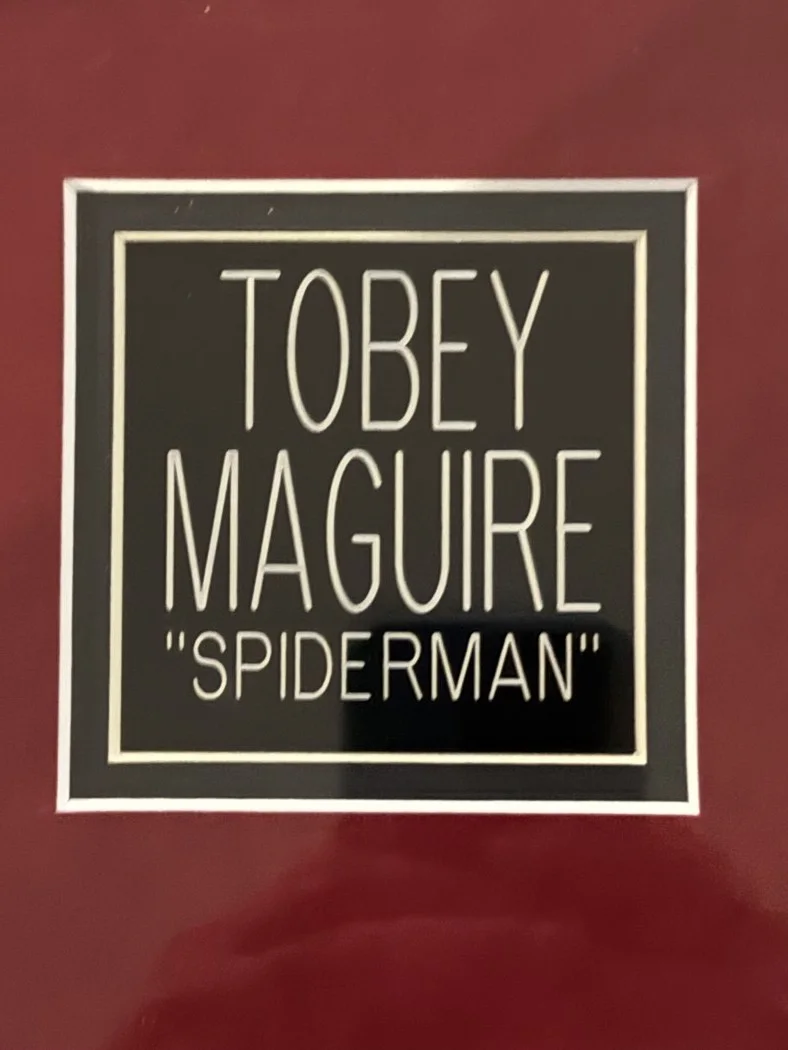 Tobey Maguire — Tobey Maguire Signed Autographed Funko Pop Spiderman Custom Framed BAS AE48462, image 3