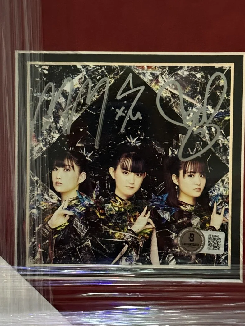 Baby Metal Signed Autographed CD Insert Su-Metal Momometal Moanmetal Framed BAS, image 2