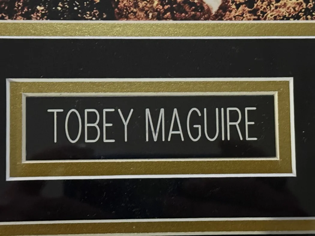 Tobey Maguire — Tobey Maguire Signed Autographed Horse Statue Seabiscuit Framed BAS AE48477, image 3