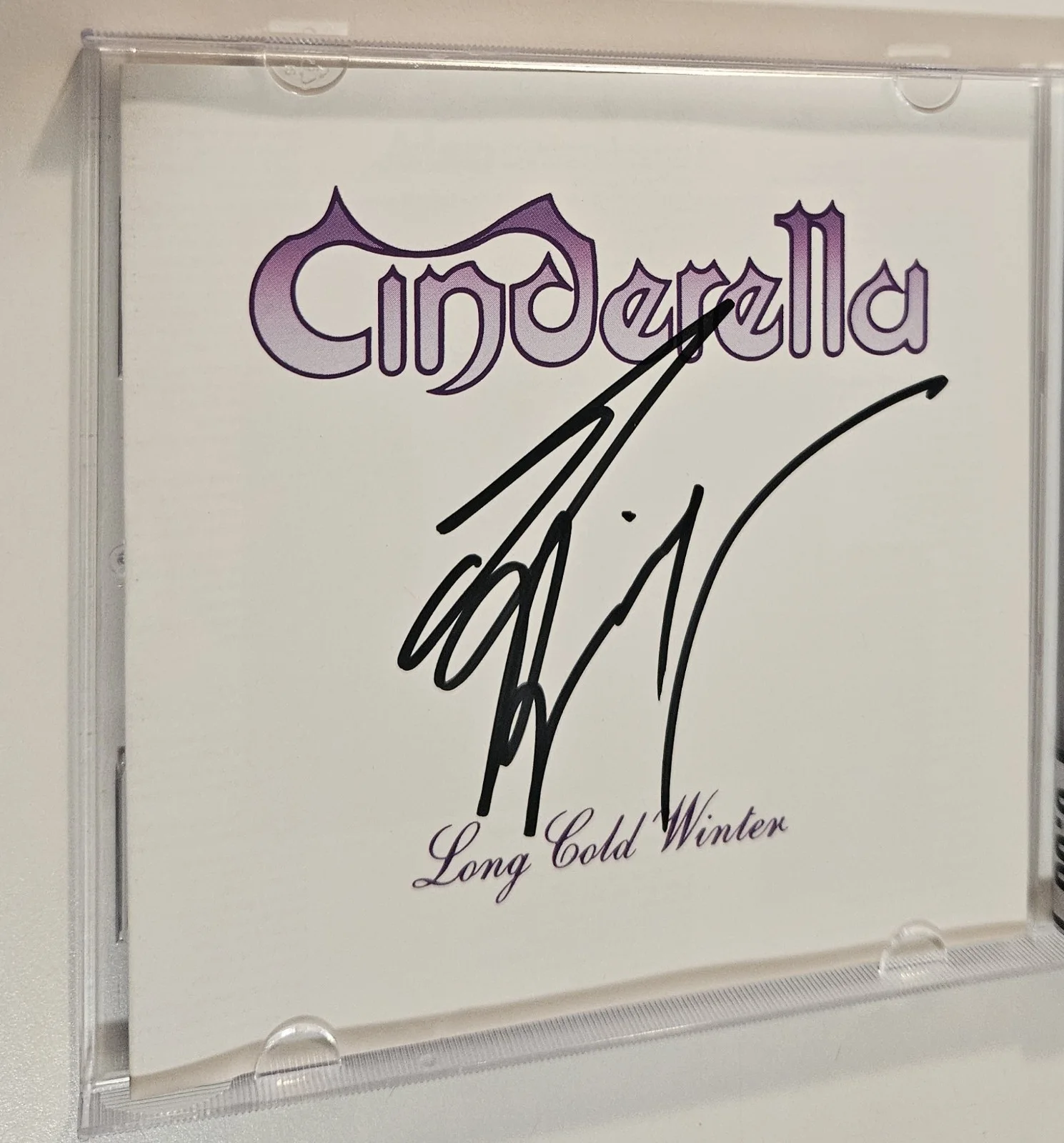 Tom Keifer — TOM KEIFER SIGNED CD LONG COLD WINTER RARE CINDERELLA AUTO PROOF, image 2