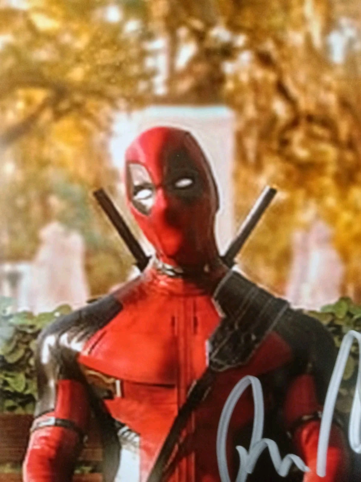 Ryan Reynolds — Deadpool Ryan Reynolds Signed 8x10 Photo COA With Matching Numbed Sticker, изображение 2