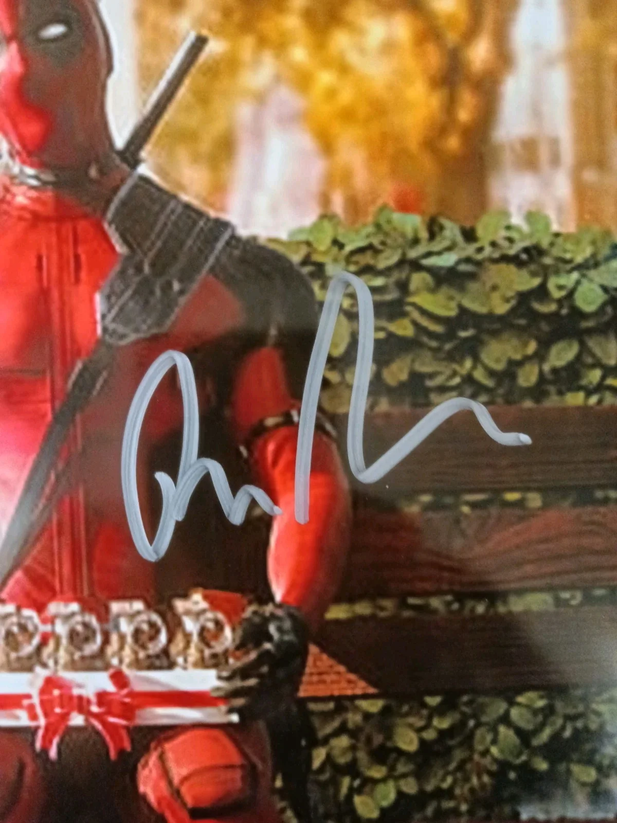Ryan Reynolds — Deadpool Ryan Reynolds Signed 8x10 Photo COA With Matching Numbed Sticker, изображение 3