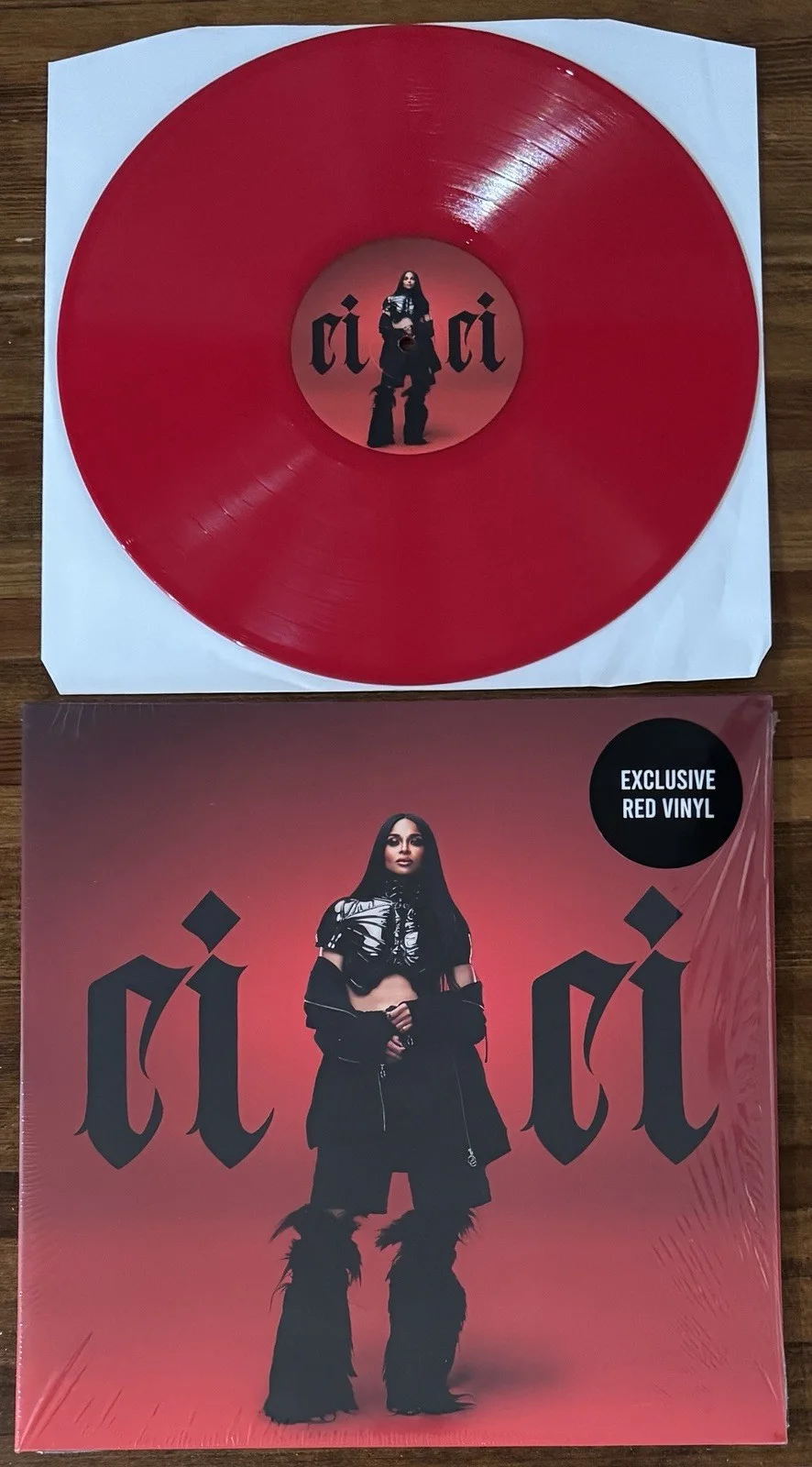 SIGNED Ciara Album Photo Card Autograph & Cici RED Vinyl LP BAS Beckett COA Auto, изображение 5