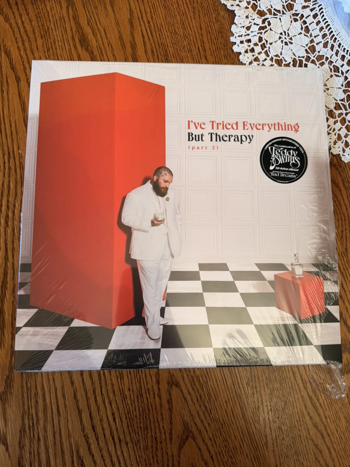 Teddy Swims — Teddy Swims Signed I've Tried Everything But Therapy, Pt. 2 Album NEW, image 2