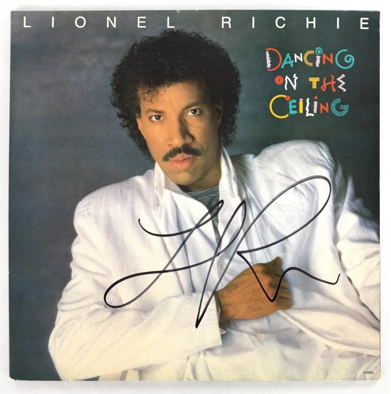 Lionel Richie — Lionel Richie Signed Autograph Dancing on the Ceiling Album Vinyl Record JSA COA