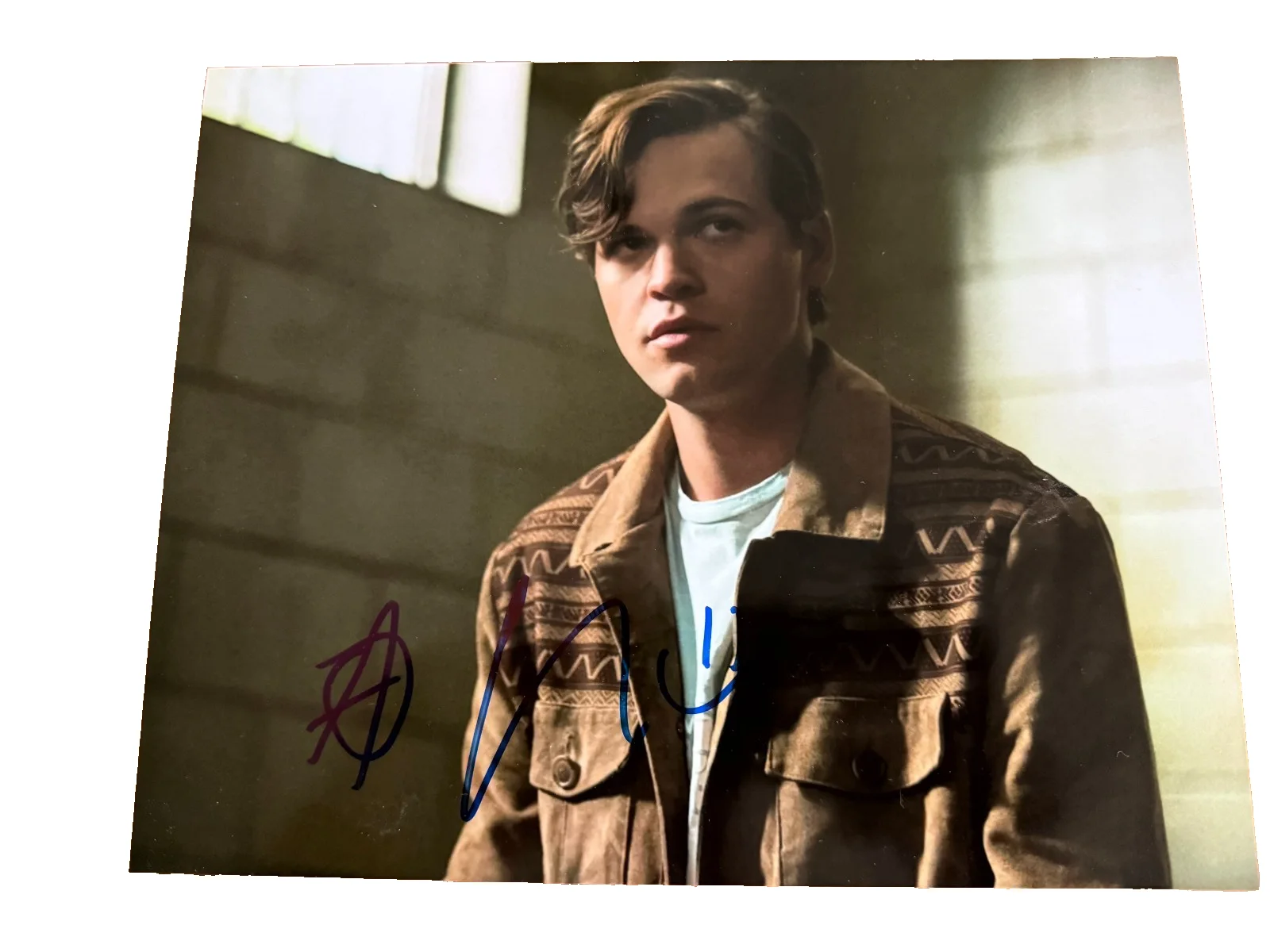 ADAM CALVERT — ADAM CALVERT SIGNED 8X10 SUPERNATURAL PHOTO JACK