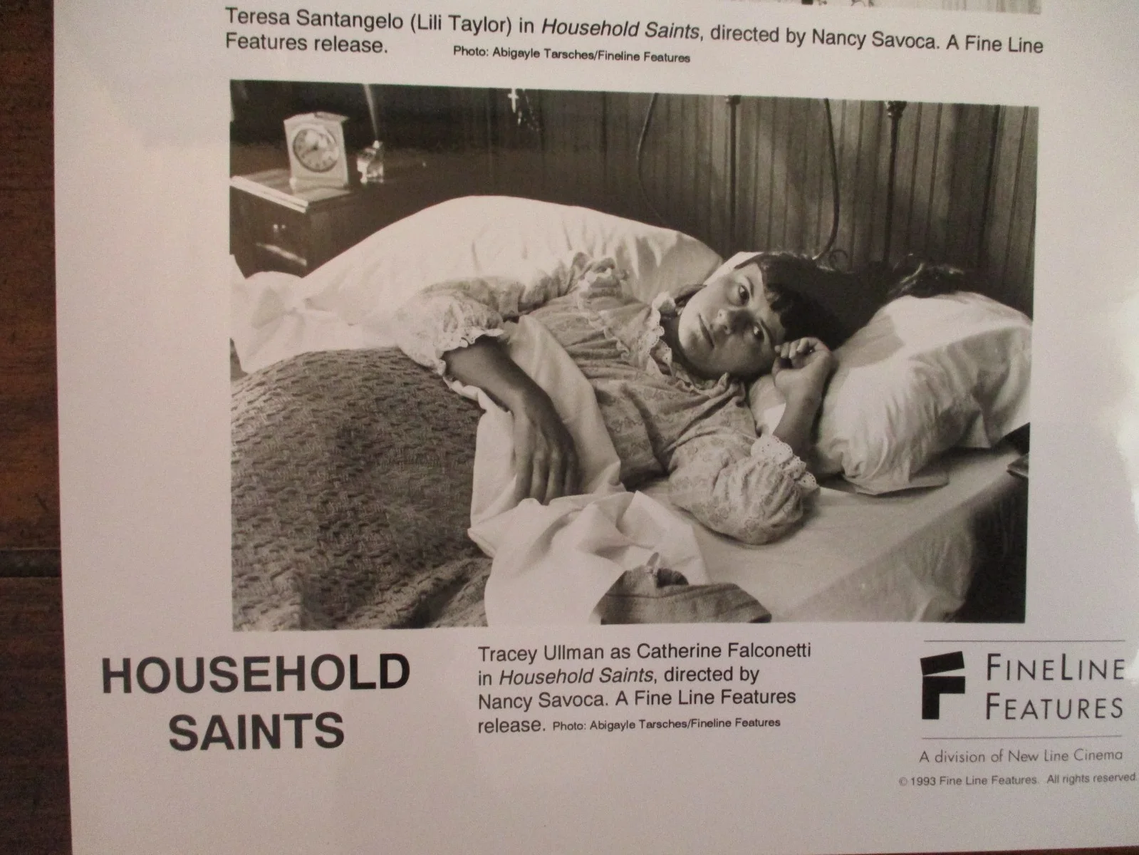 Lili Taylor/Tracey Ullman(HOUSEHOLD SAINTS)1993 8 x 10 Black & White Press Photo, image 3