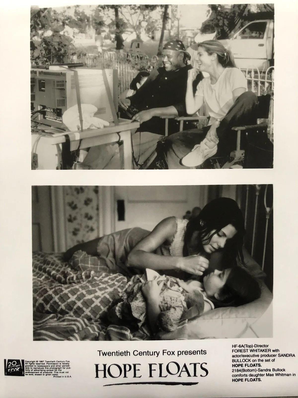 Cinema/Press Photos - Hope Floats - Movie Collectable, изображение 3