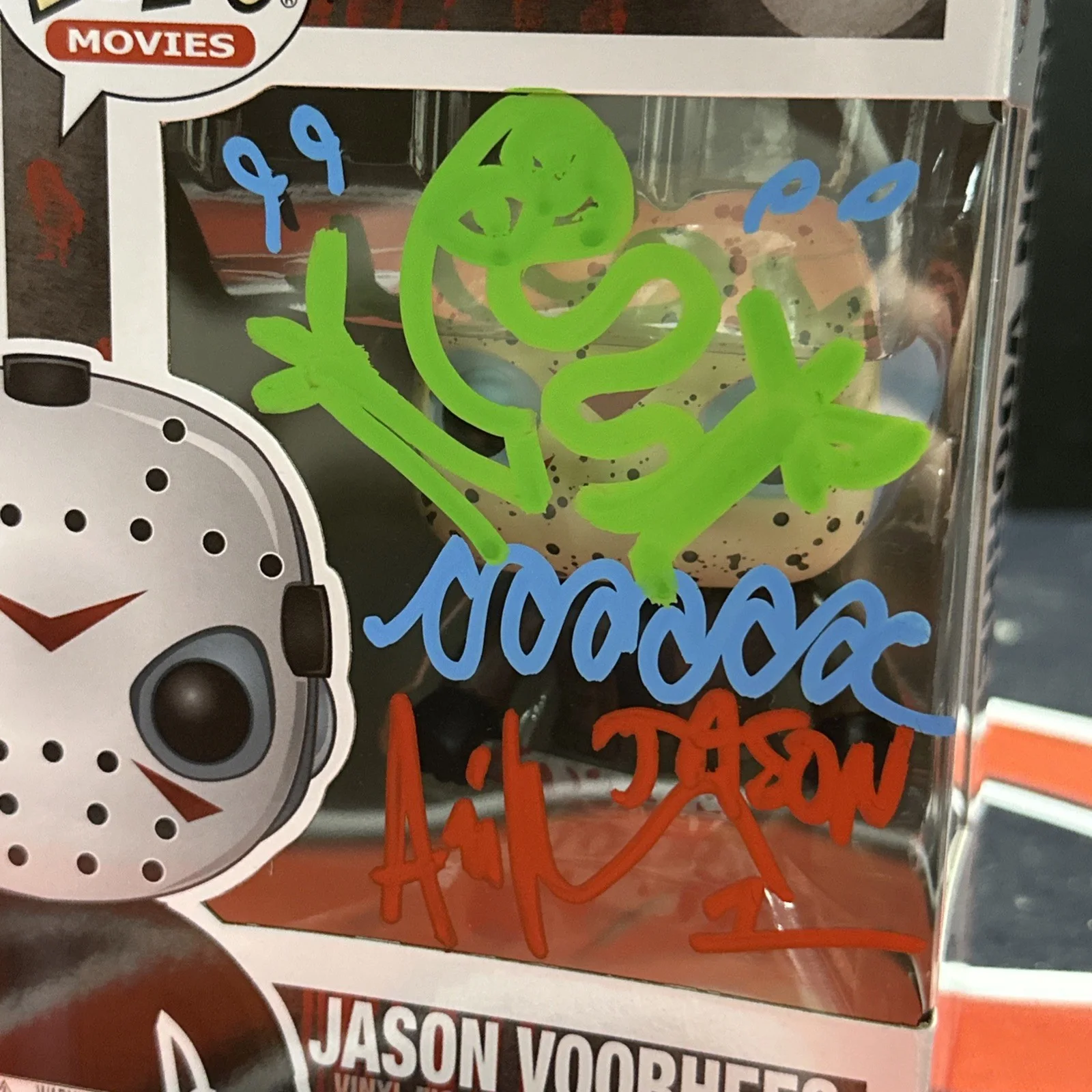Ari Lehman Signed Friday The 13th Inscribed Jason Voorhees Funko Pop Beckett BAS, изображение 2