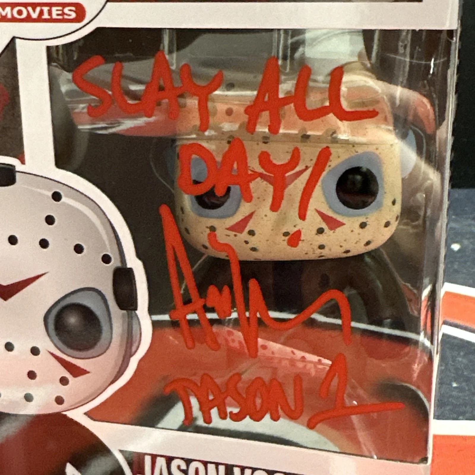 Ari Lehman Signed Friday The 13th Inscribed Jason Voorhees Funko Pop Beckett BAS, изображение 2