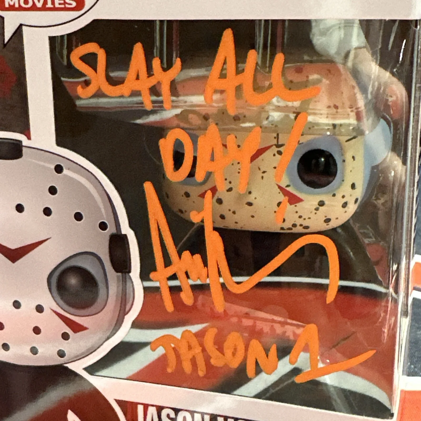 Ari Lehman Signed Friday The 13th Inscribed Jason Voorhees Funko Pop Beckett BAS, изображение 2