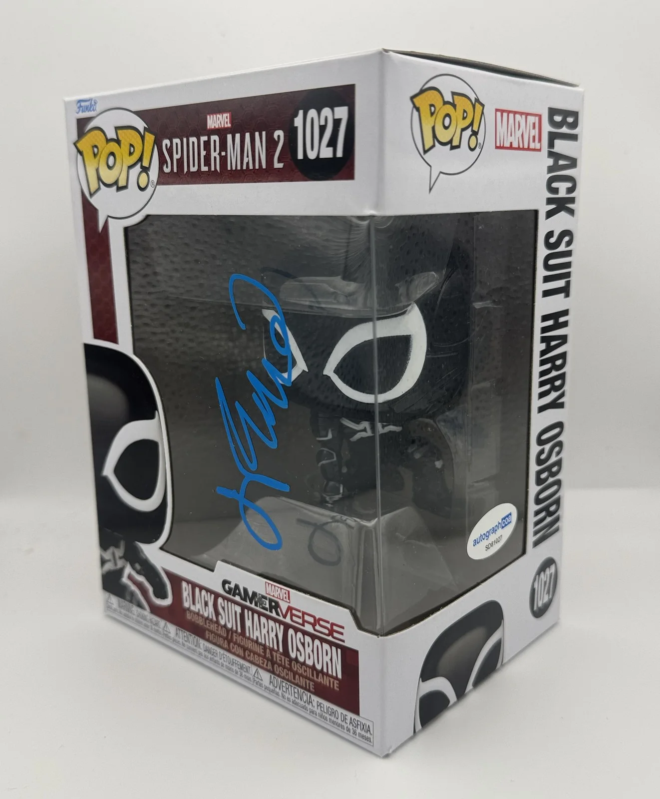 James Franco — James Franco "Spider-Man 2" SIGNED 'Black Suit Harry Osborn' 1027 Funko Pop ACOA, image 2