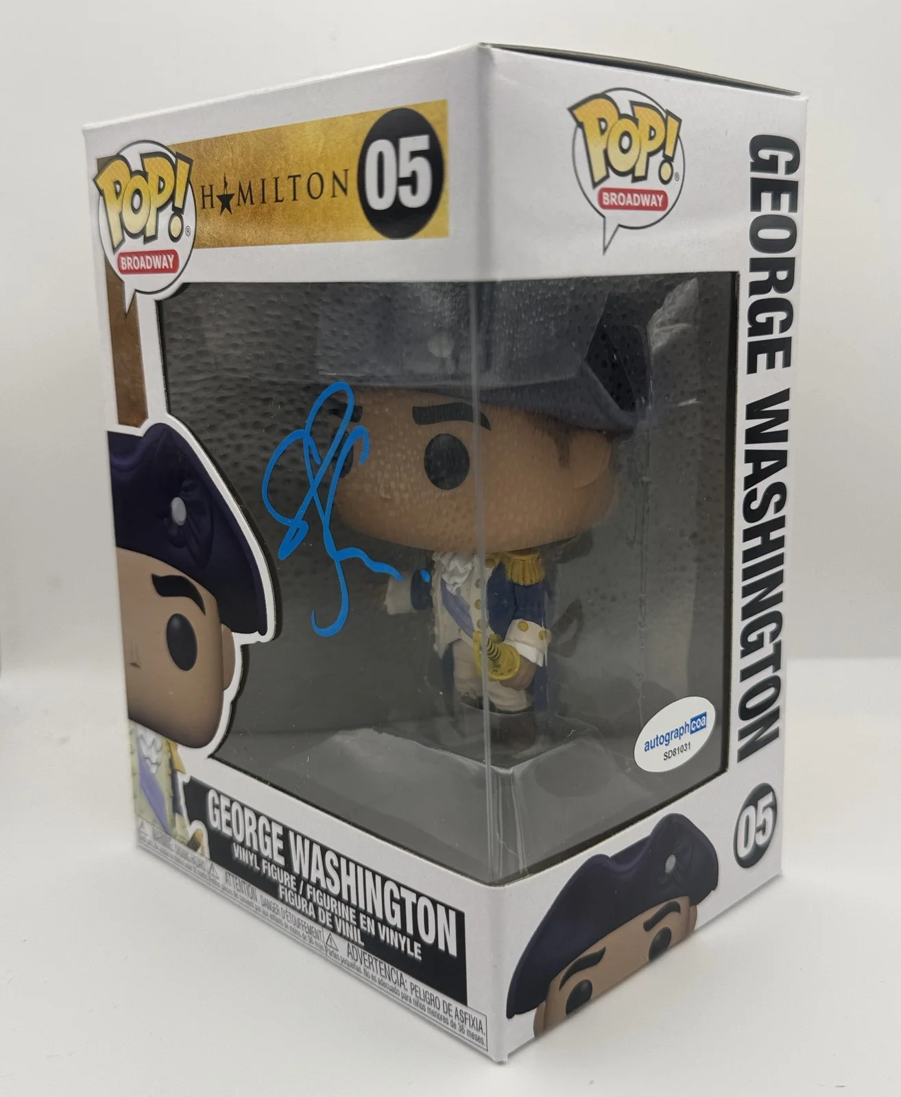 Christopher Jackson — Christopher Jackson "Hamilton" SIGNED 'George Washington' 05 Funko Pop B ACOA