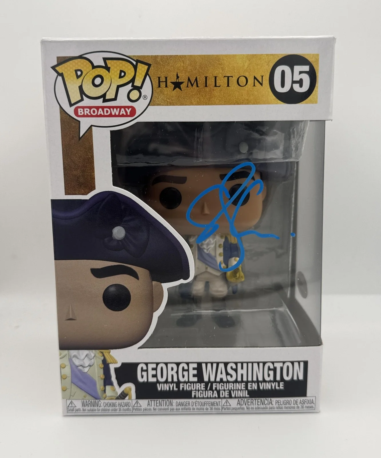 Christopher Jackson — Christopher Jackson "Hamilton" SIGNED 'George Washington' 05 Funko Pop B ACOA, image 2