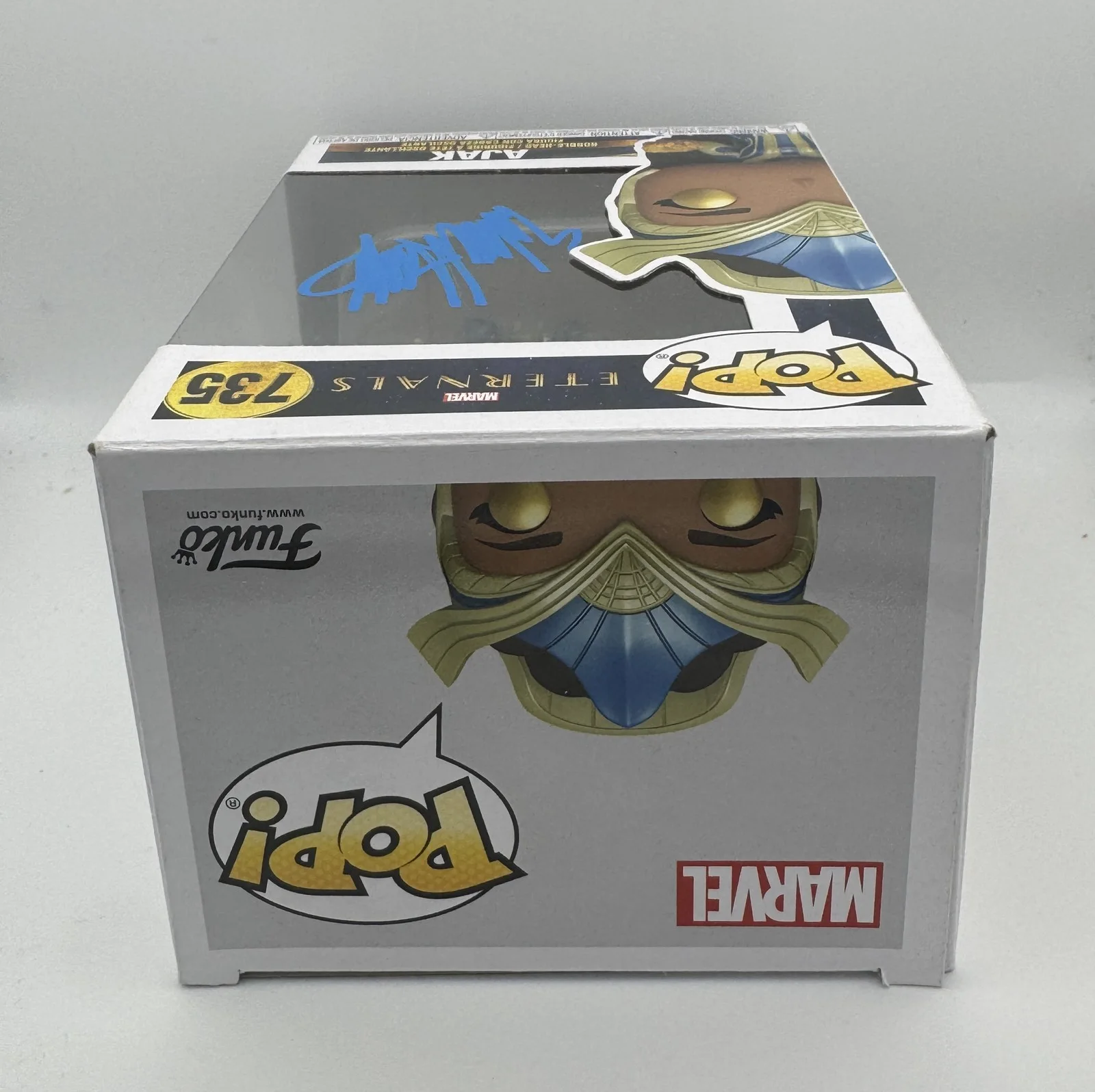 Salma Hayek — Salma Hayek "Eternals" AUTOGRAPH Signed Marvel 'Ajak' 735 Funko Pop Figure ACOA, изображение 3