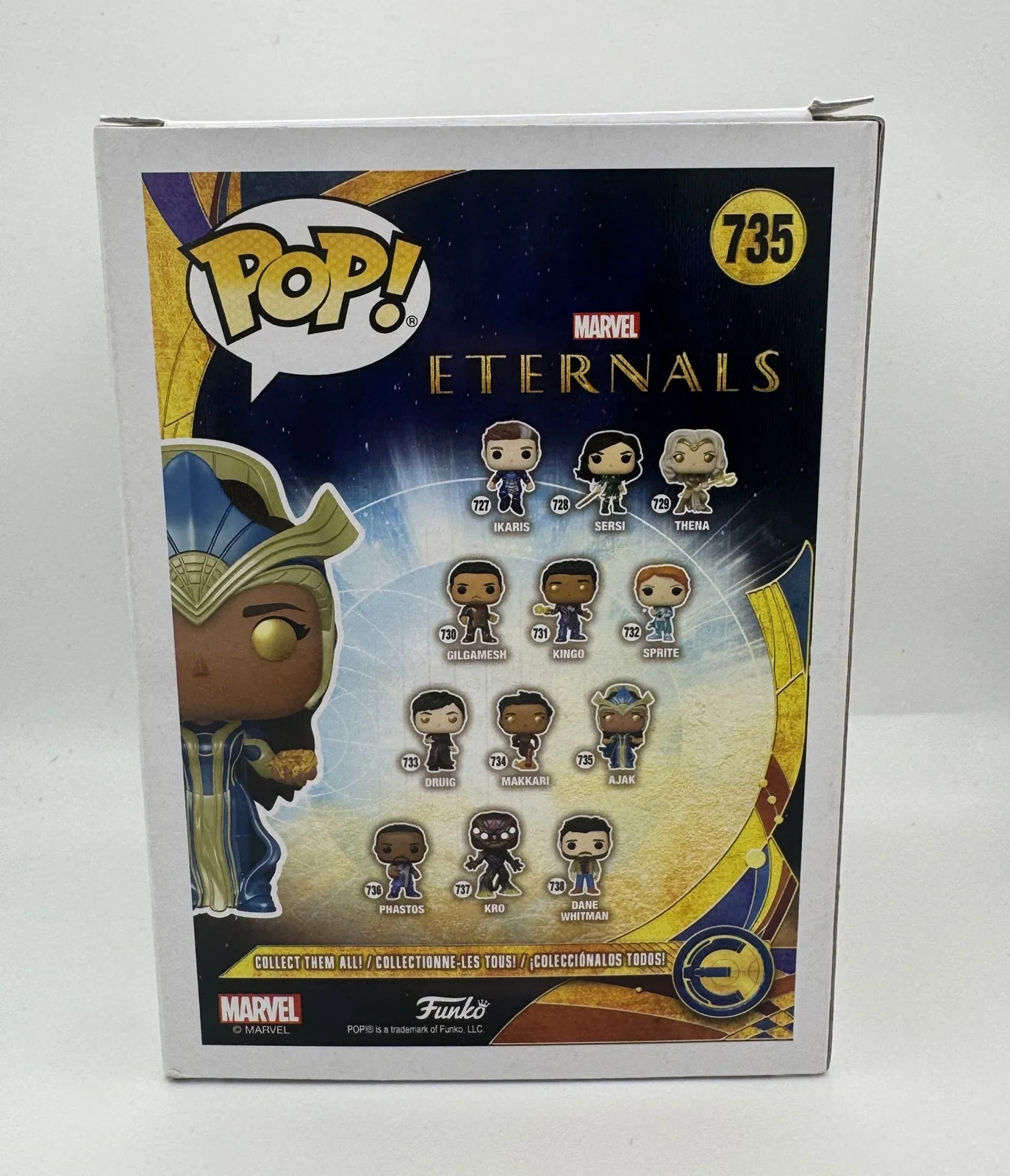 Salma Hayek — Salma Hayek "Eternals" AUTOGRAPH Signed Marvel 'Ajak' 735 Funko Pop Figure ACOA, изображение 4