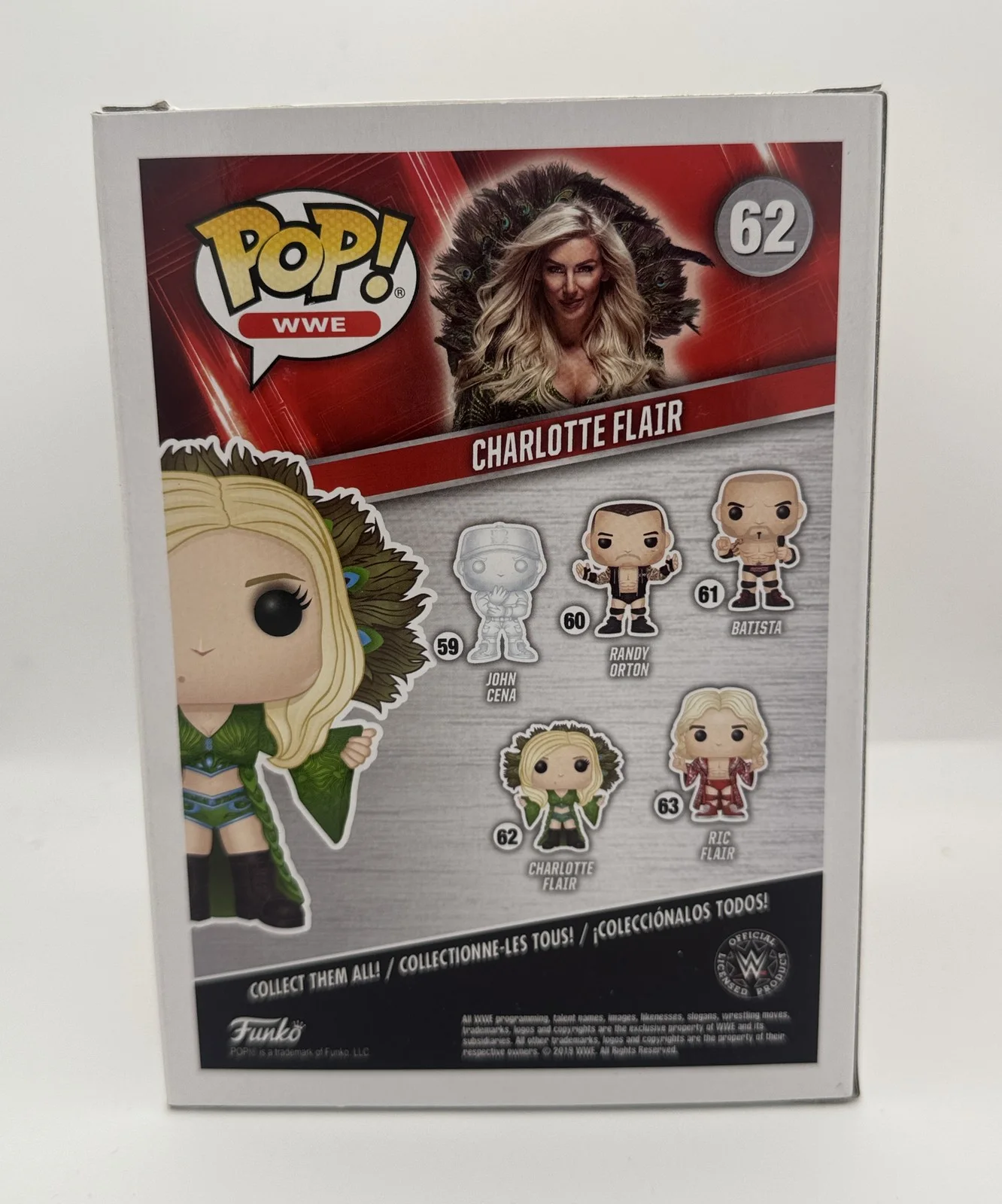 Charlotte Flair — Charlotte Flair AUTOGRAPH Signed WWE Wrestling 62 Funko Pop Vinyl Figure C ACOA, изображение 4