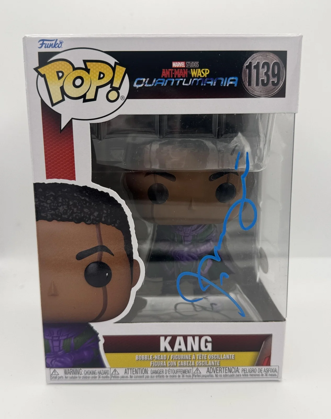 Jonathan Majors — Jonathan Majors "Ant-Man and the Wasp: Quantumania" SIGNED Kang Funko Pop B ACOA