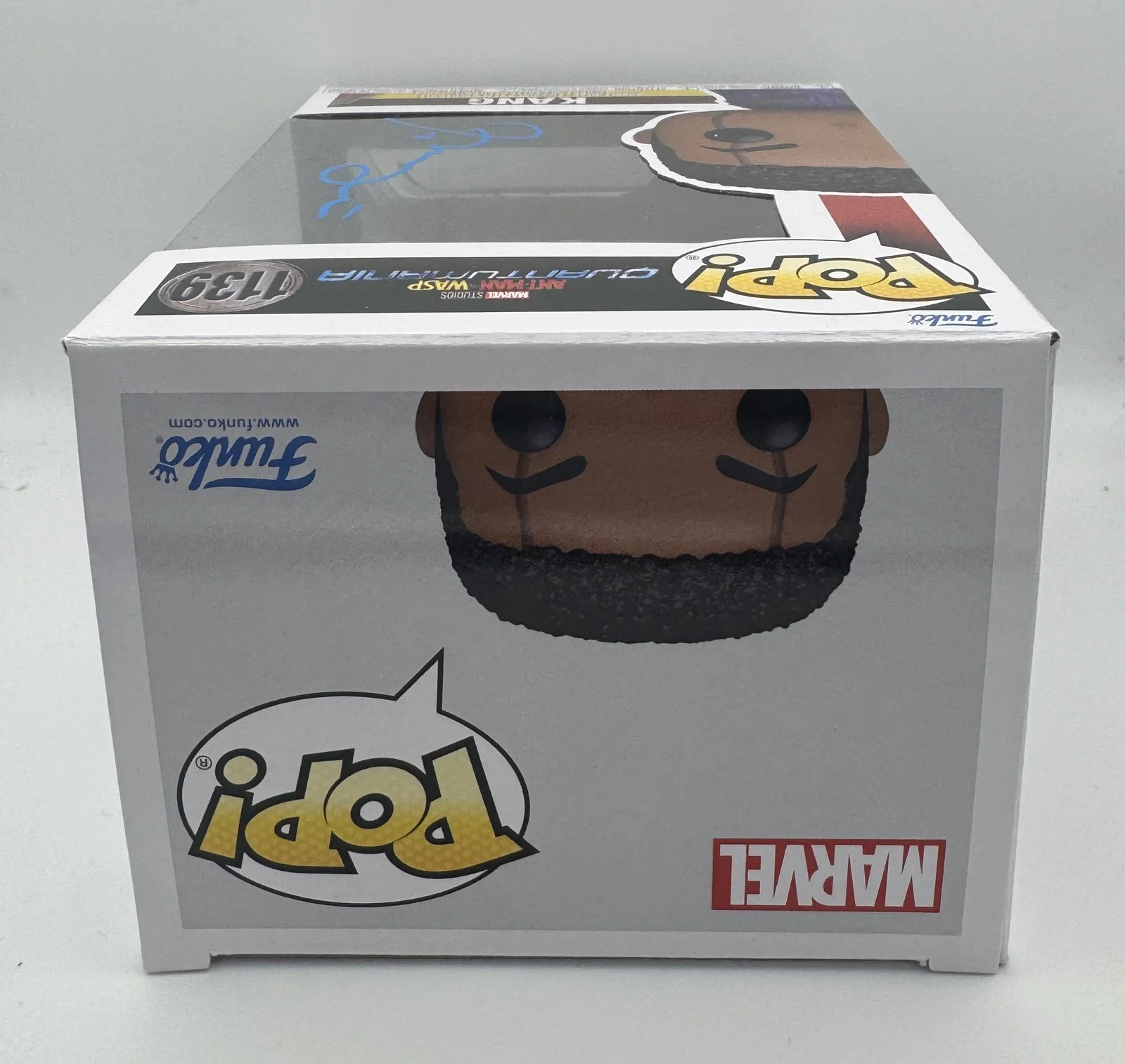 Jonathan Majors — Jonathan Majors "Ant-Man and the Wasp: Quantumania" SIGNED Kang Funko Pop B ACOA, изображение 3