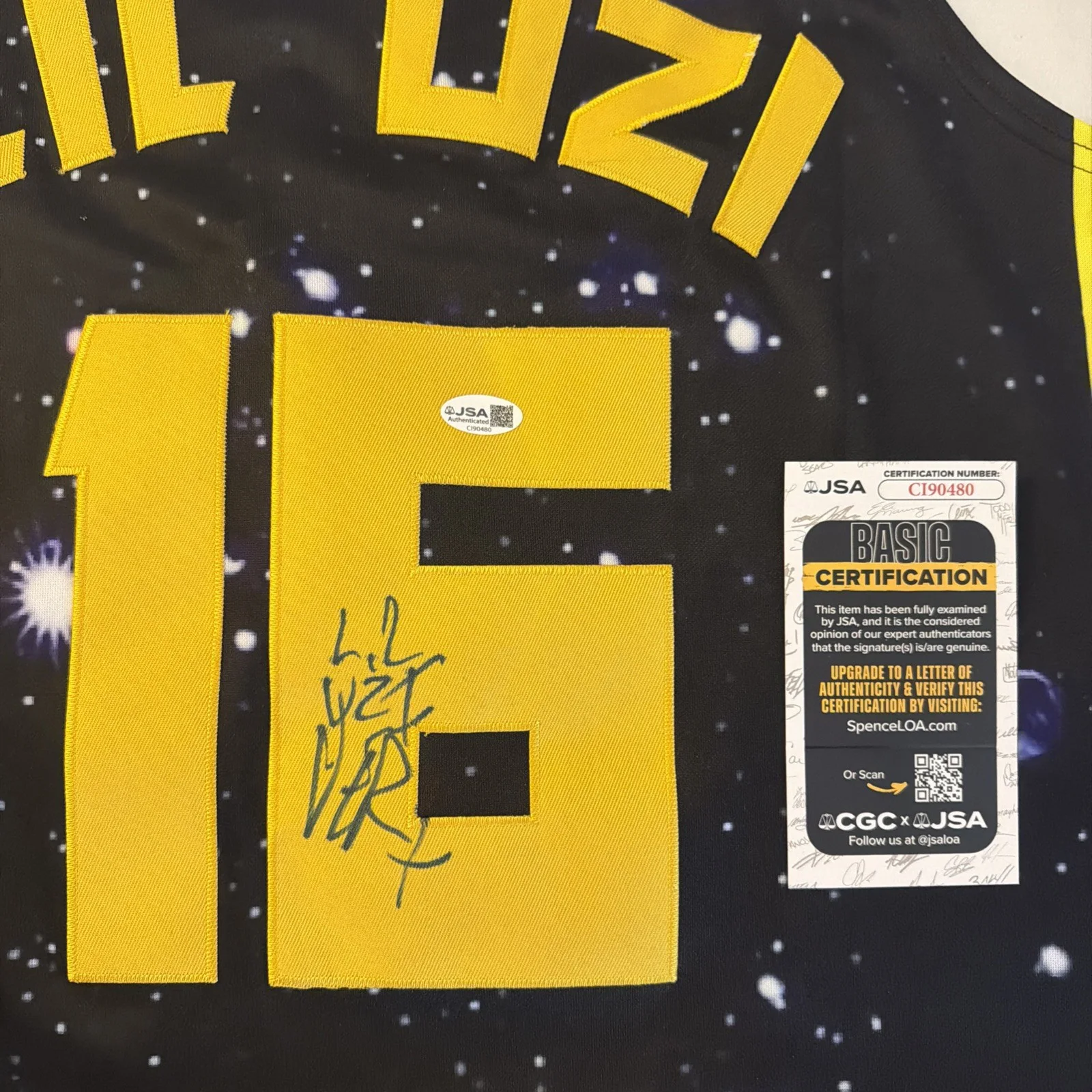 Lil Uzi Vert Autographed Jersey JSA COA, image 2