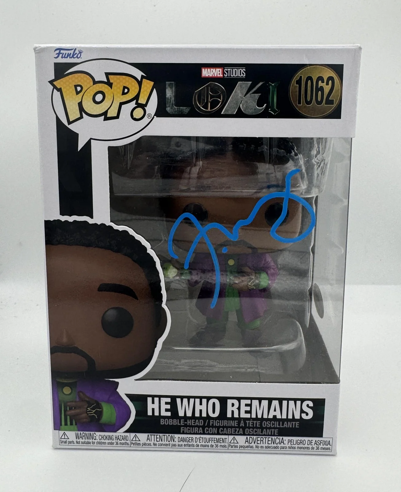 Jonathan Majors — Jonathan Majors "Loki" AUTOGRAPH Signed 'He Who Remains' 1062 Funko Pop B ACOA