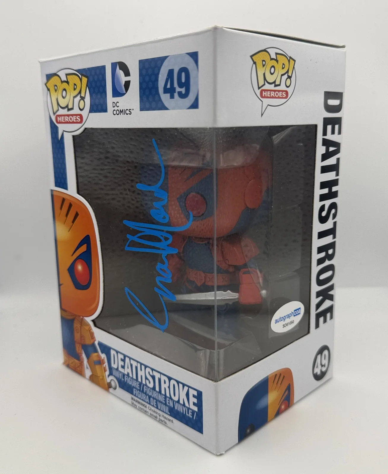 Esai Morales — Esai Morales "Titans" AUTOGRAPH Signed DC Heroes 'Deathstroke' 49 Funko Pop ACOA, image 2