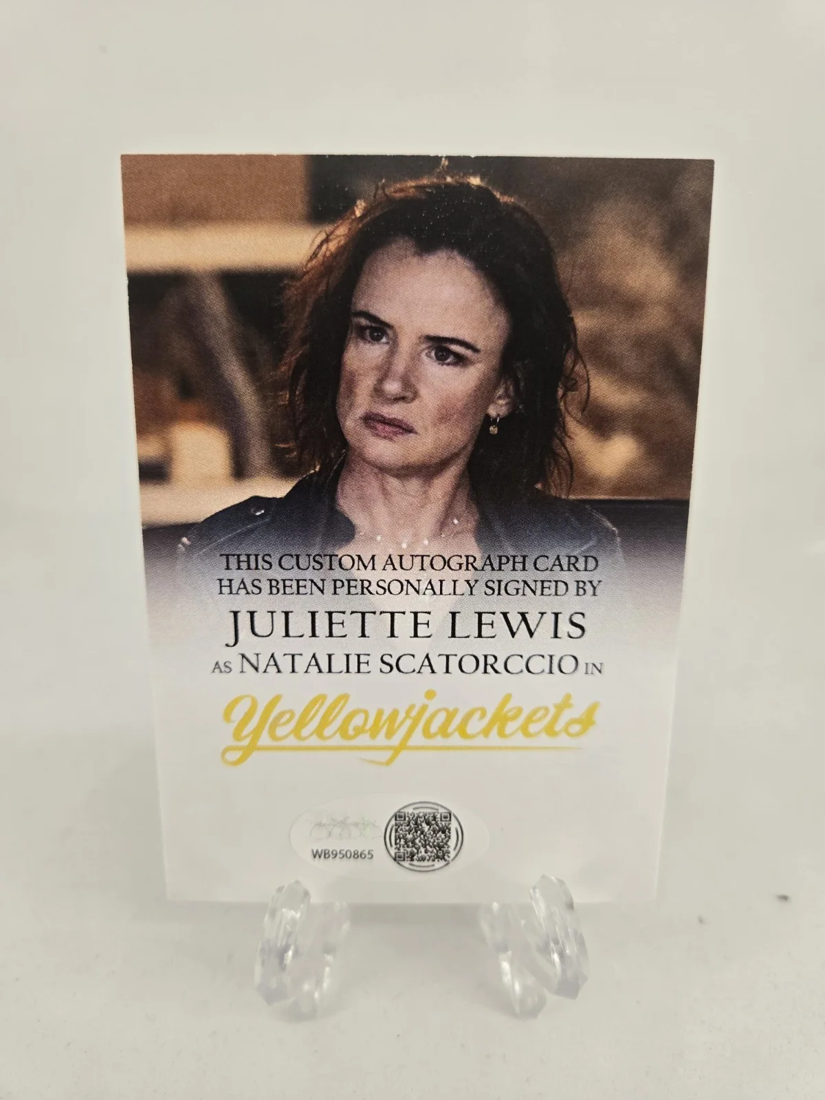 Juliette Lewis Signed Yellowjackets CUSTOM Card! JSA COA, image 2