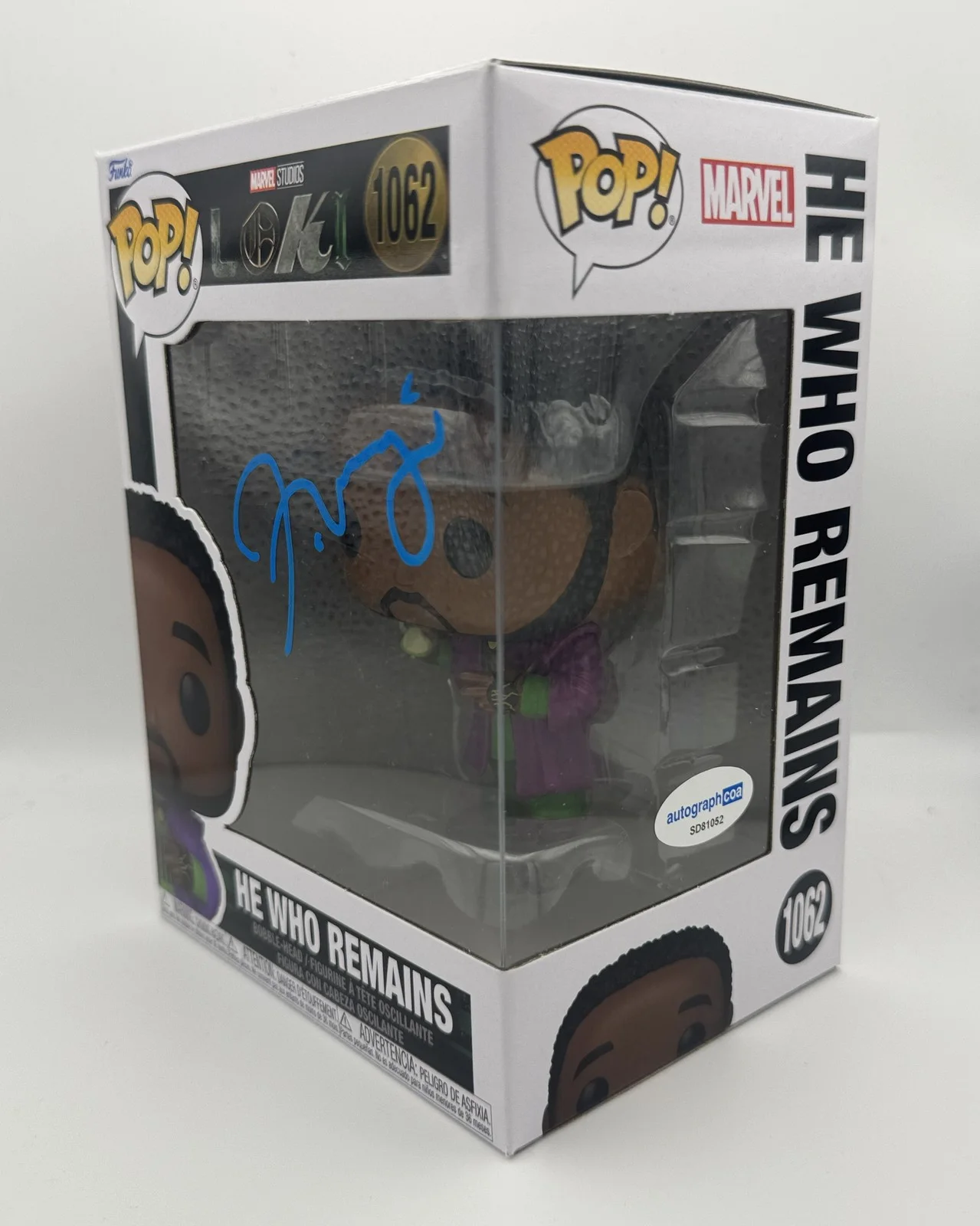 Jonathan Majors — Jonathan Majors "Loki" AUTOGRAPH Signed 'He Who Remains' 1062 Funko Pop ACOA