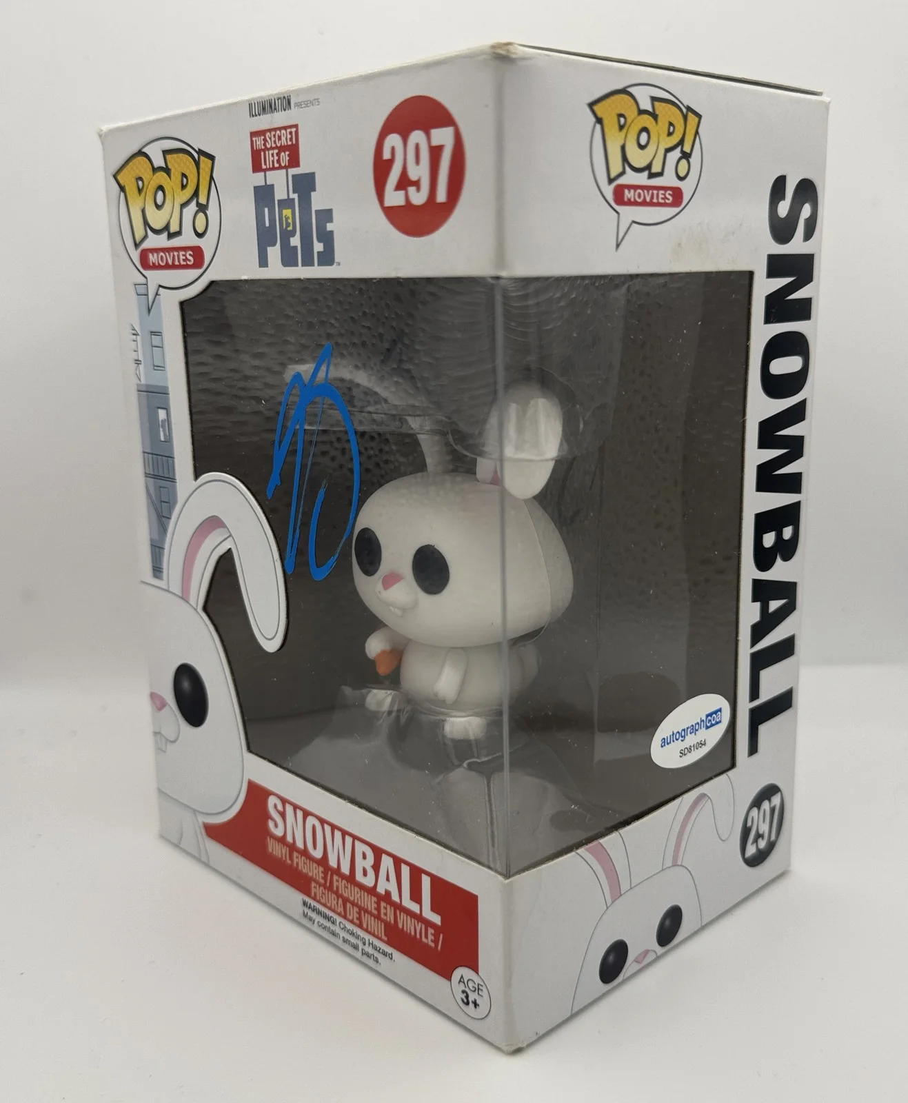 Kevin Hart — Kevin Hart "The Secret Life of Pets" AUTOGRAPH Signed Snowball Funko Pop B ACOA, изображение 2