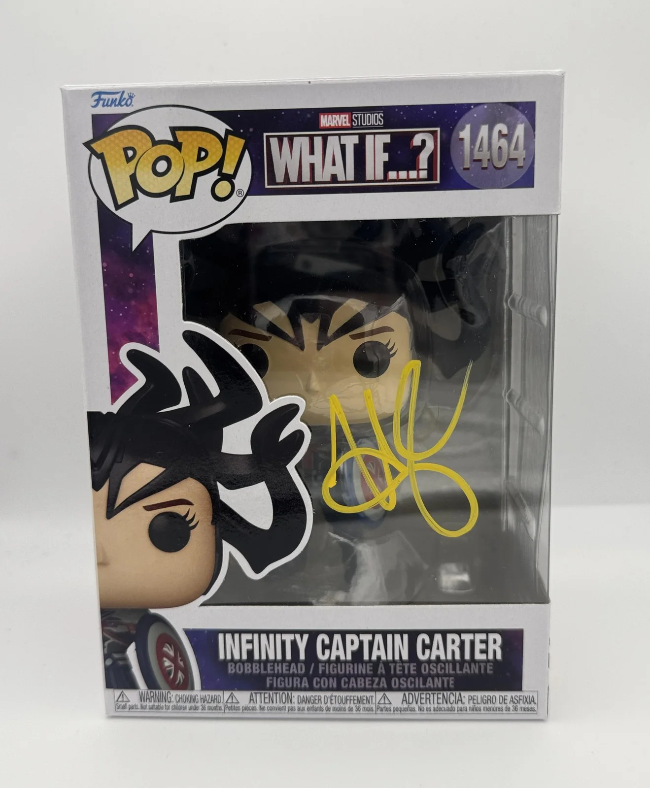 Hayley Atwell — Hayley Atwell "What If...?" SIGNED 'Infinity Captain Carter' 1464 Funko Pop ACOA