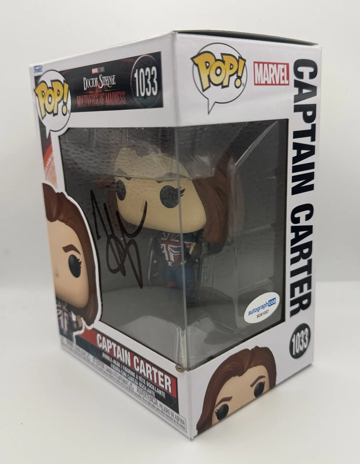 Hayley Atwell — Hayley Atwell "Doctor Strange" AUTOGRAPH Signed Captain Carter Funko Pop B ACOA, image 2