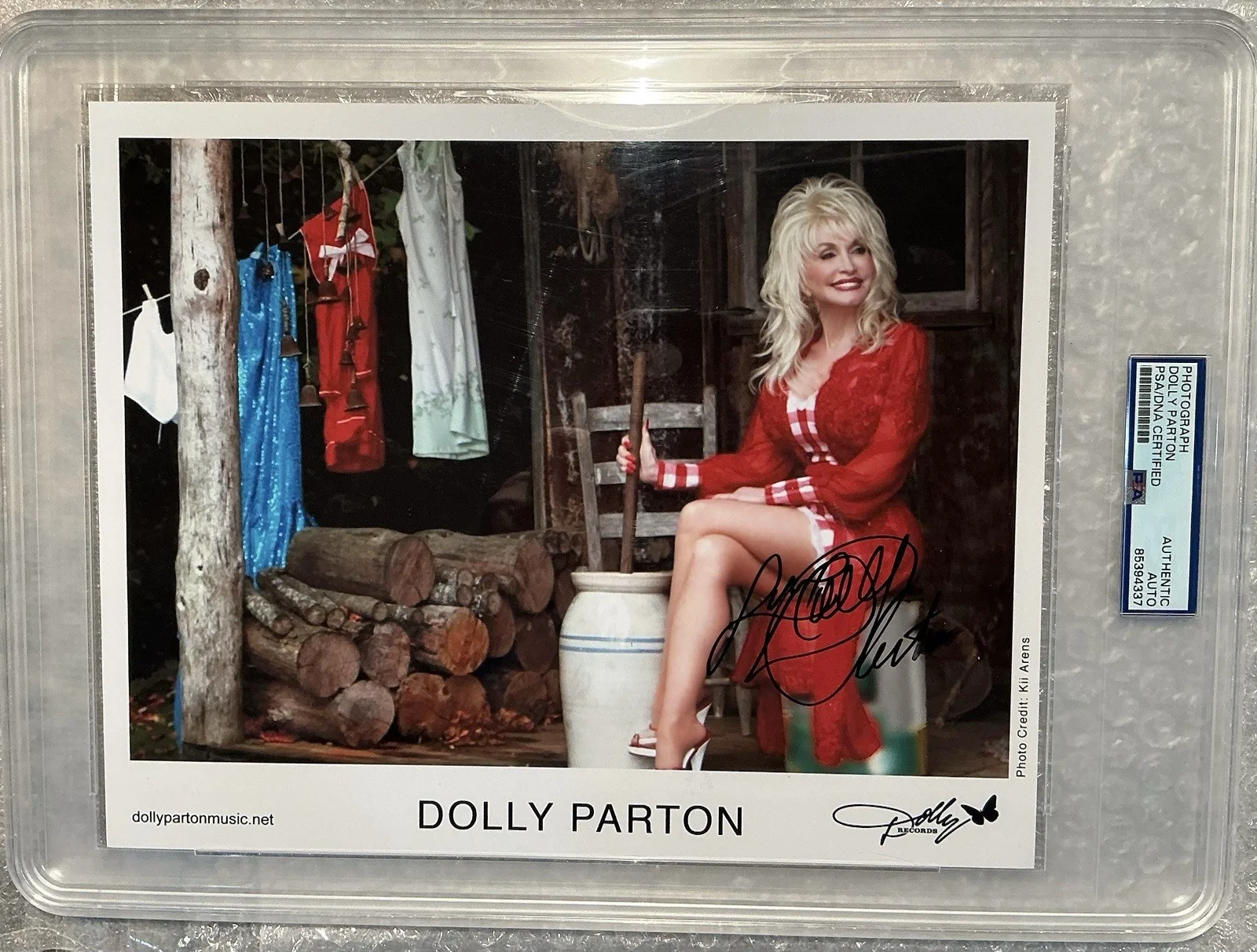 Dolly Parton Signed Autographed 8x10 PromoPhoto PSA/DNA Encapsulated RARE, изображение 2