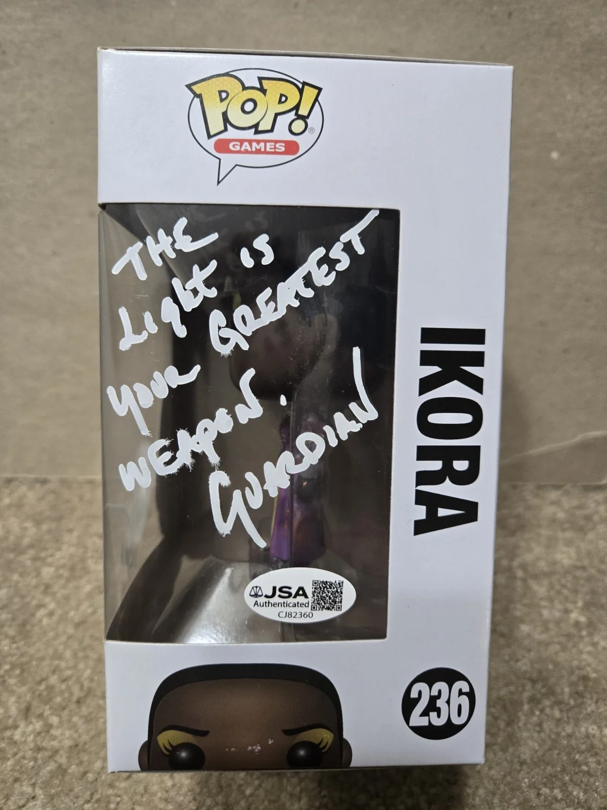 Gina Torres — Gina Torres Signed Ikora Ray DESTINY Funko WITH QUOTE! JSA COA, изображение 3