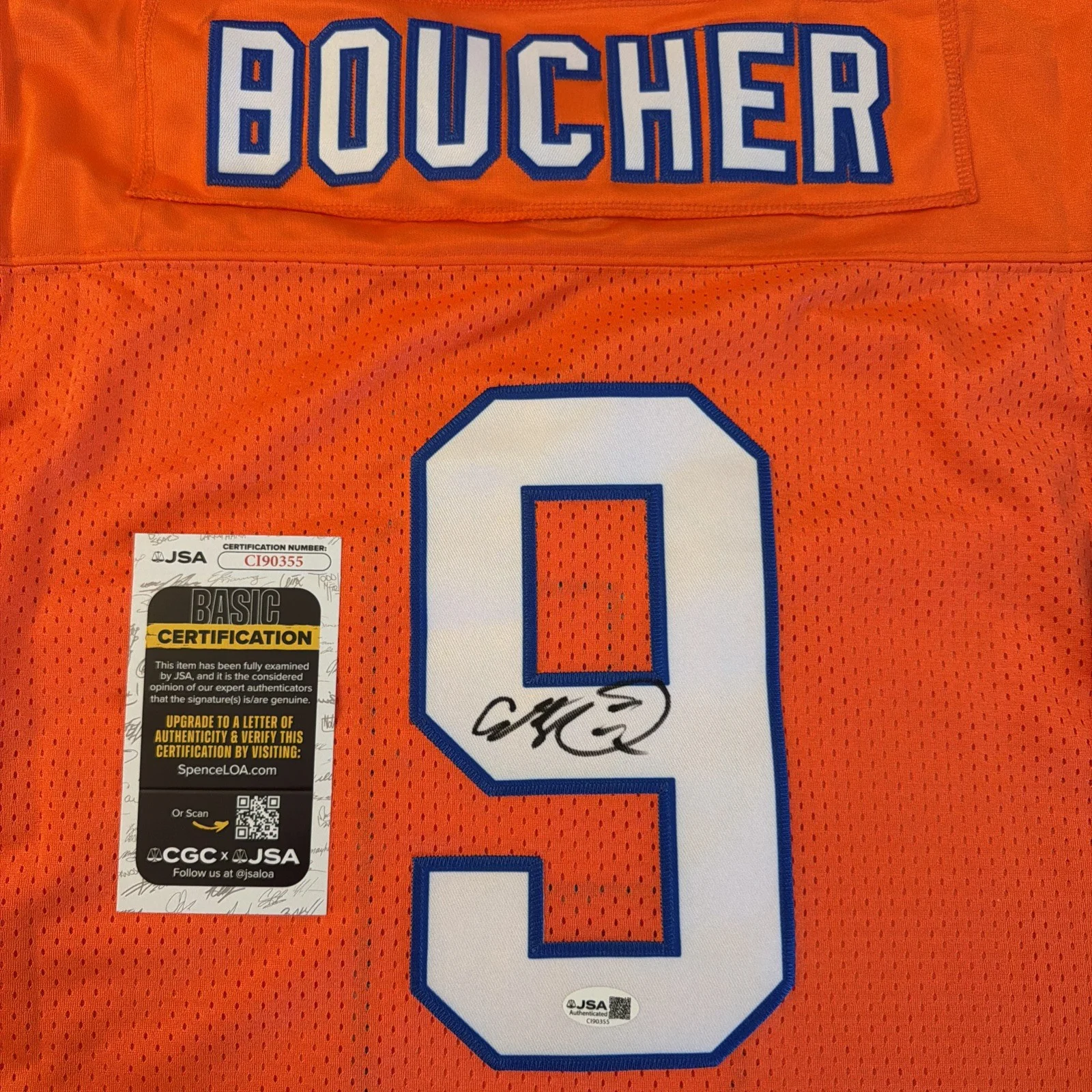 Adam Sandler — Adam Sandler Bobby Boucher signed JSA Football Jersey The Waterboy XL, изображение 2