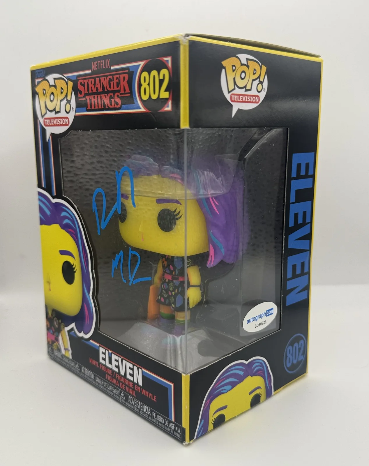 Matt Duffer, Ross Duffer — Matt & Ross Duffer "Stranger Things" AUTOGRAPH Signed Eleven 802 Funko Pop ACOA, image 2