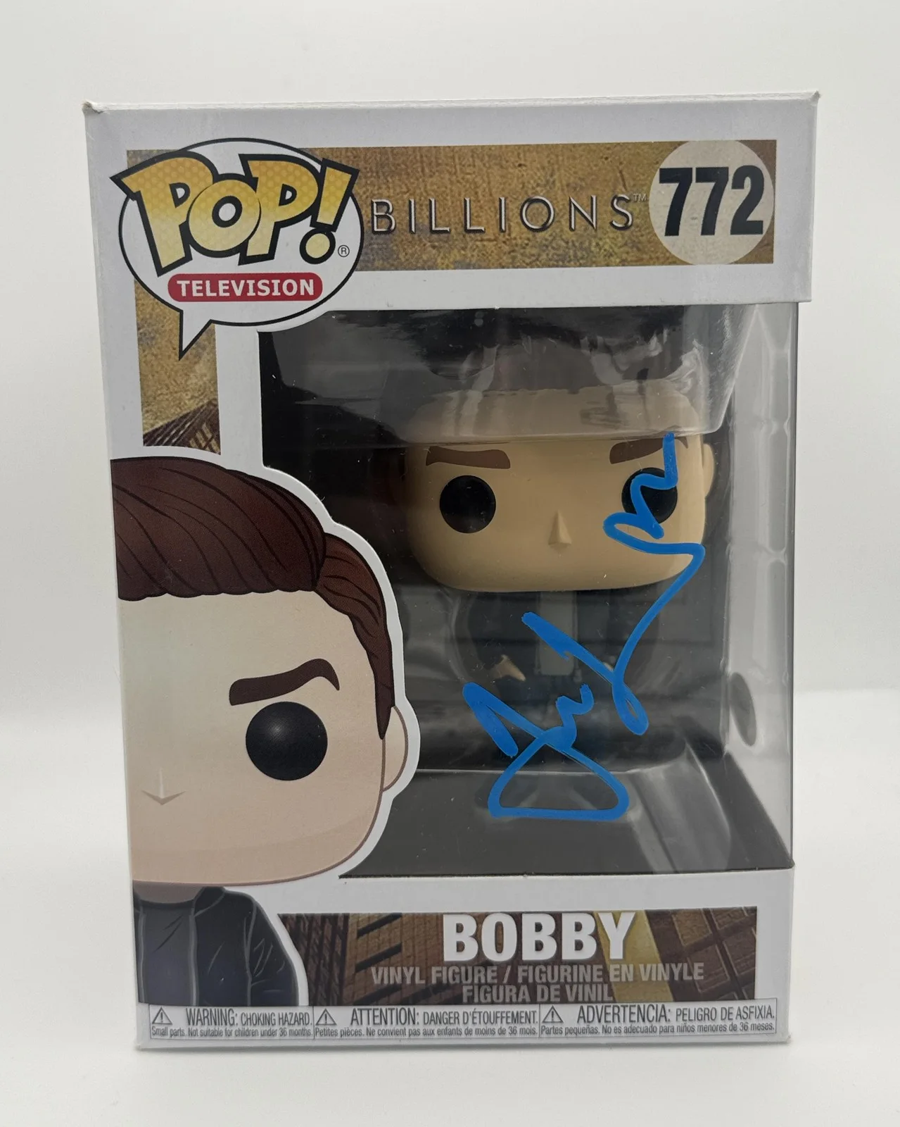 Damian Lewis — Damian Lewis "Billions" AUTOGRAPH Signed 'Bobby' 772 Funko Pop Figure B ACOA, image 2