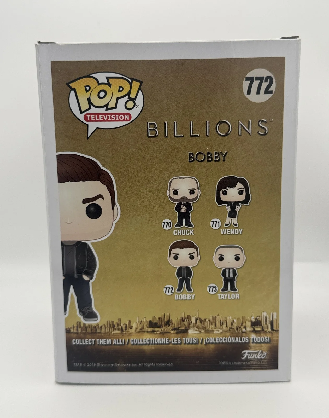 Damian Lewis — Damian Lewis "Billions" AUTOGRAPH Signed 'Bobby' 772 Funko Pop Figure B ACOA, image 4