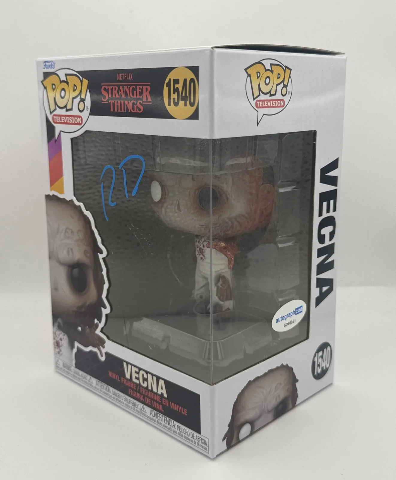 Ross Duffer — Ross Duffer "Stranger Things" Creator AUTOGRAPH Signed Vecna 1540 Funko Pop ACOA, image 2