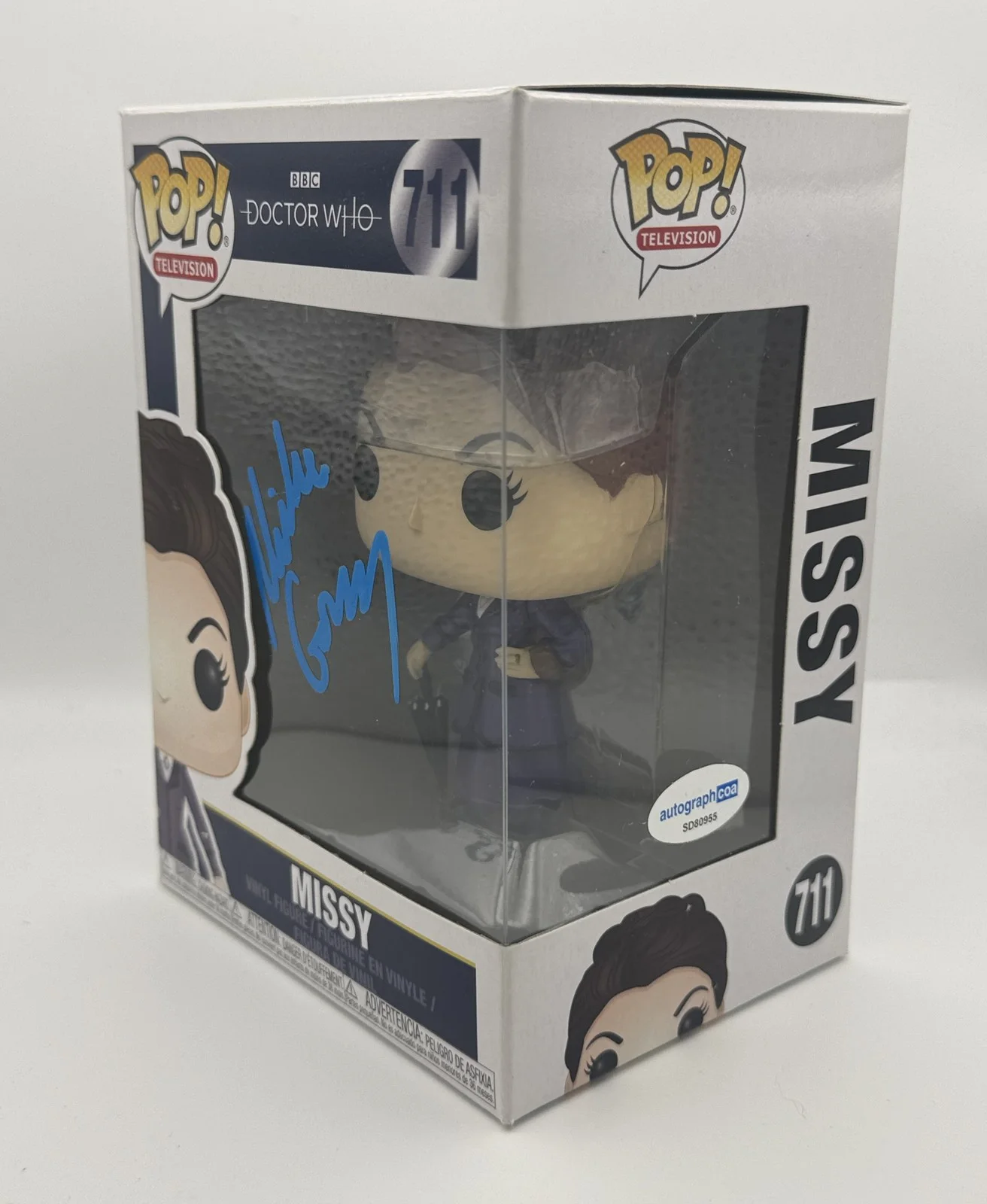 Michelle Gomez — Michelle Gomez "Doctor Who" AUTOGRAPH Signed 'Missy' 711 Funko Pop Figure B ACOA, изображение 2
