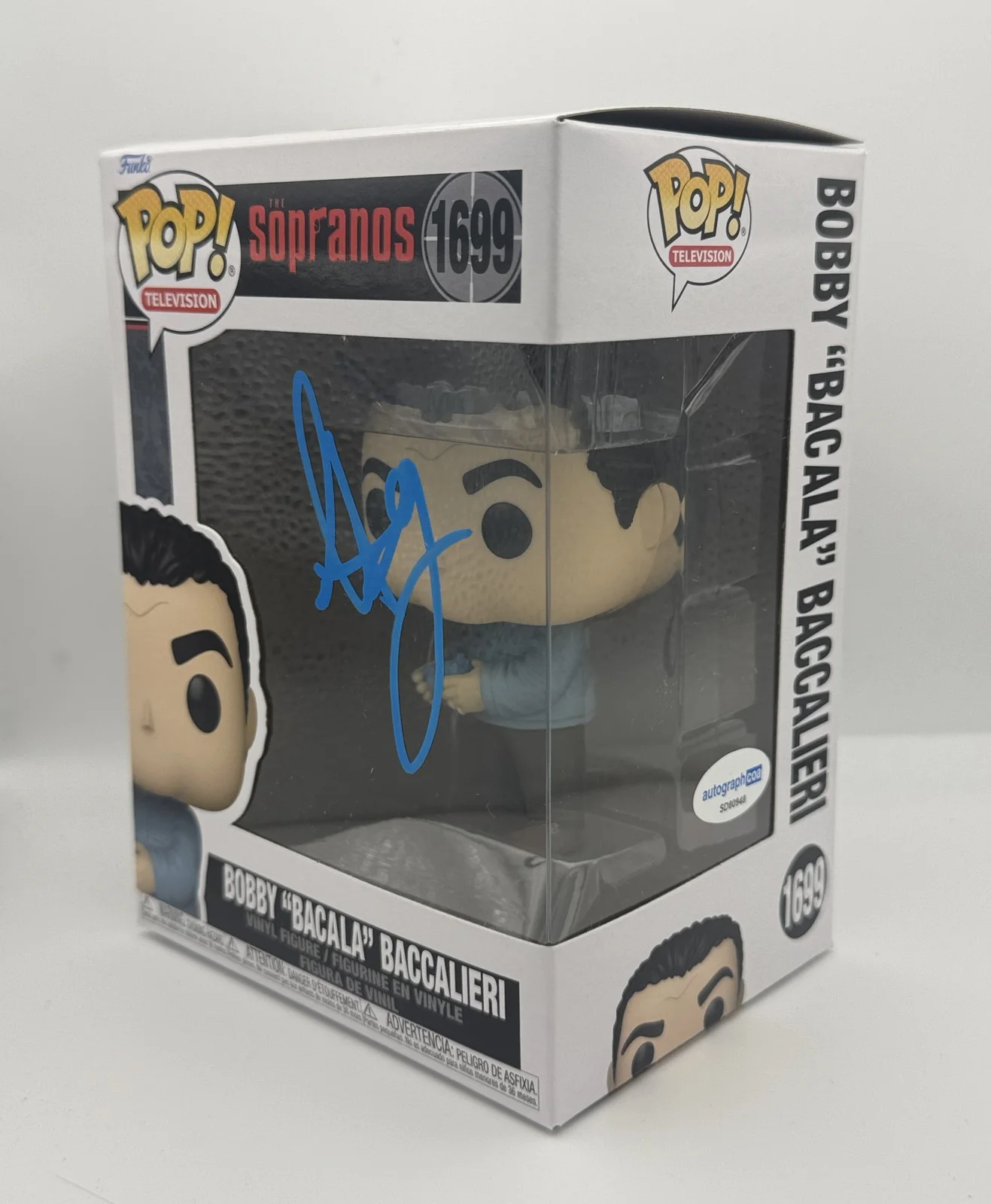 Steve Schirripa — Steve Schirripa "The Sopranos" AUTOGRAPH Signed 'Bobby Bacala' Funko Pop ACOA, изображение 2