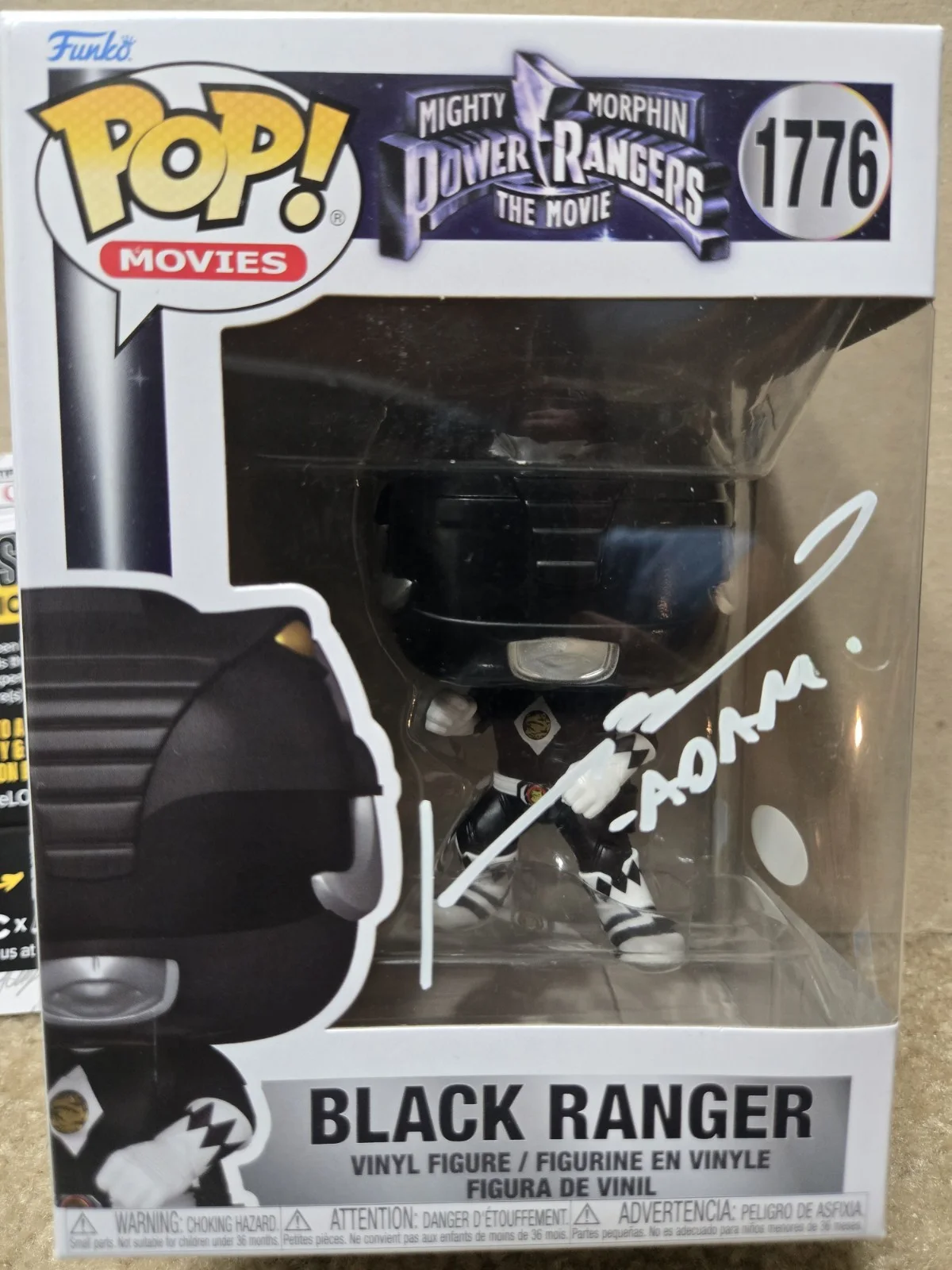 Johnny Yong Bosch — Johnny Yong Bosch Signed Power Rangers The Movie Black Ranger Funko! JSA COA!, изображение 2