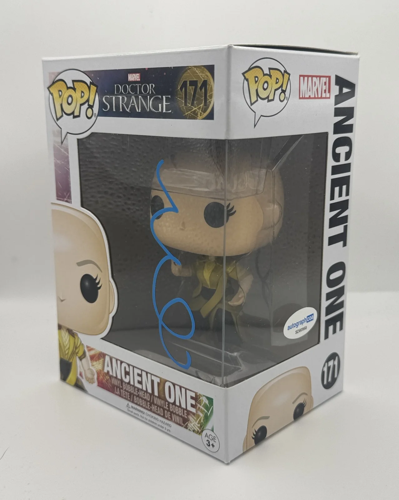 Tilda Swinton — Tilda Swinton "Doctor Strange" AUTOGRAPH Signed Ancient One 171 Funko Pop B ACOA, image 2