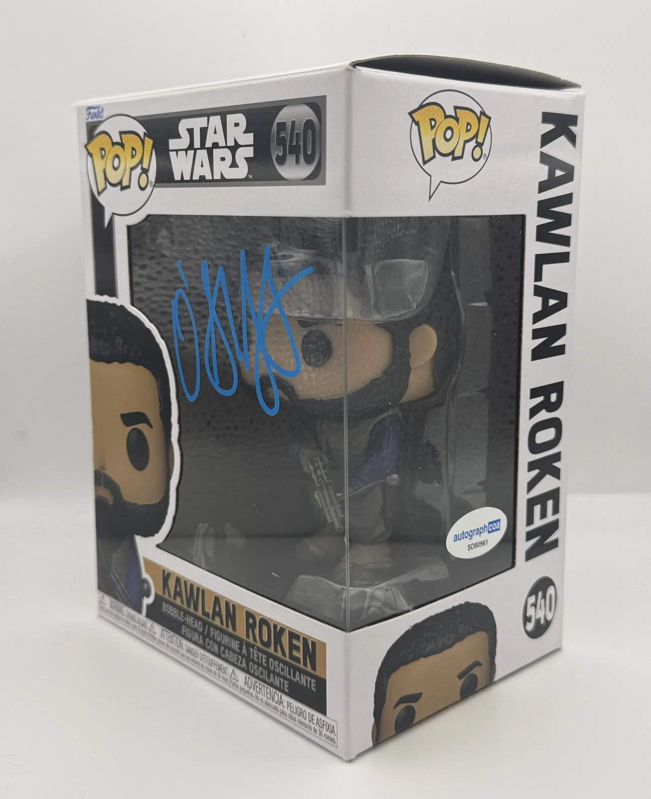 O'Shea Jackson Jr — O'Shea Jackson Jr. "Obi-Wan Kenobi" SIGNED 'Kawlan Roken' 540 Funko Pop B ACOA, image 2