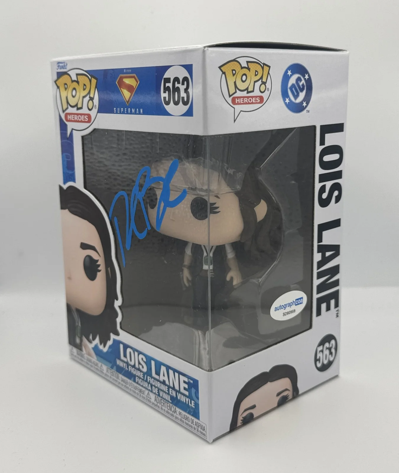 Rachel Brosnahan — Rachel Brosnahan "Superman" AUTOGRAPH Signed 'Lois Lane' 563 Funko Pop B ACOA, изображение 2