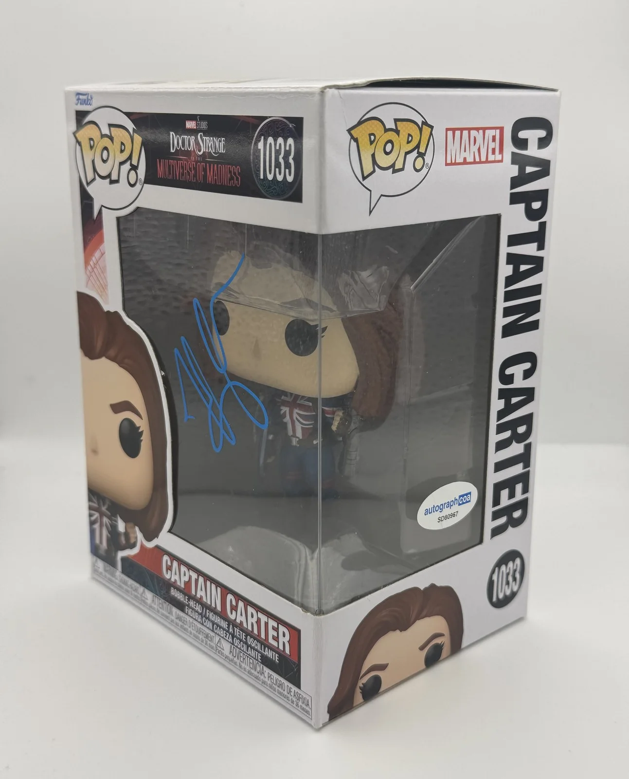 Hayley Atwell — Hayley Atwell "Doctor Strange" AUTOGRAPH Signed 'Captain Carter' Funko Pop ACOA, изображение 2