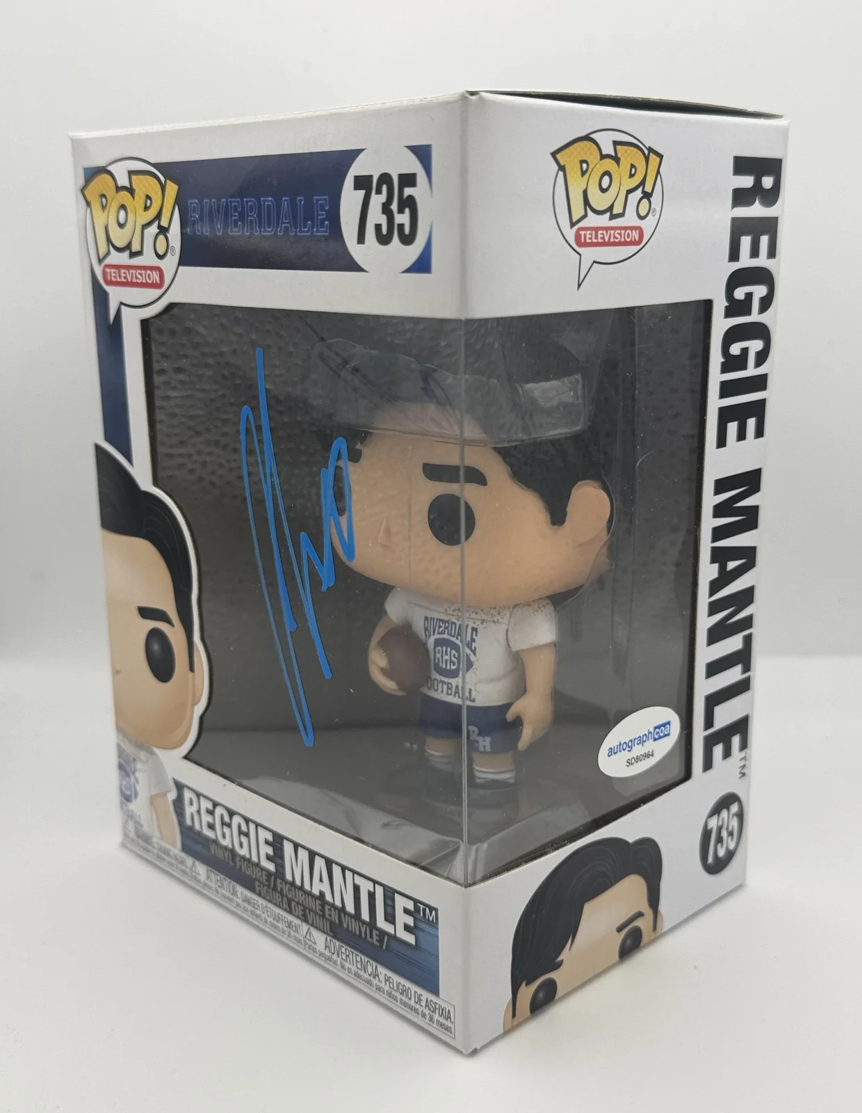 Charles Melton — Charles Melton "Riverdale" AUTOGRAPH Signed 'Reggie Mantle' 735 Funko Pop ACOA, изображение 2