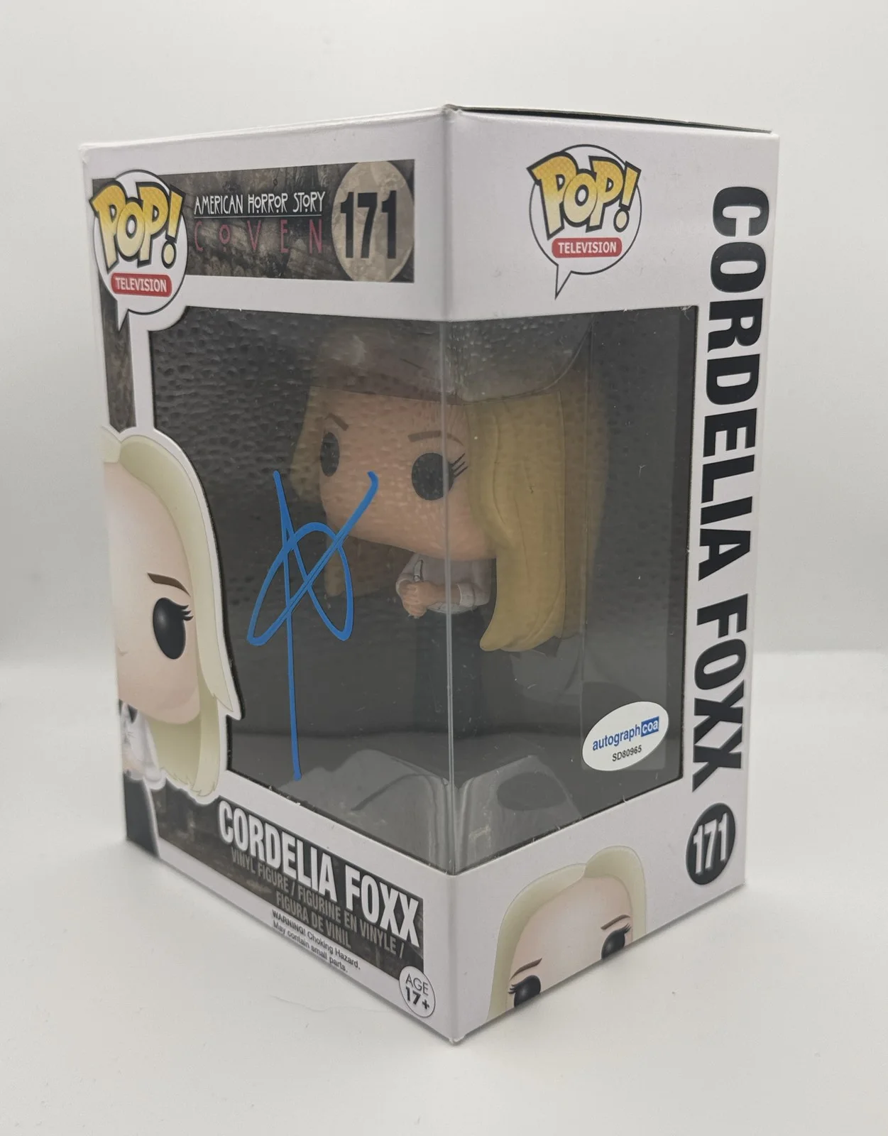 Sarah Paulson — Sarah Paulson "American Horror Story: Coven" SIGNED 'Cordelia Foxx' Funko Pop B, изображение 2