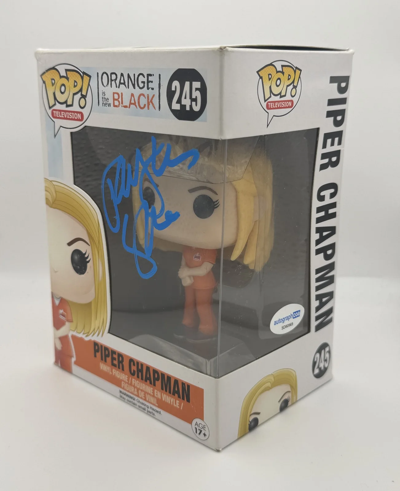 Taylor Schilling — Taylor Schilling "Orange Is the New Black" SIGNED 'Piper Chapman' Funko Pop ACOA, image 2